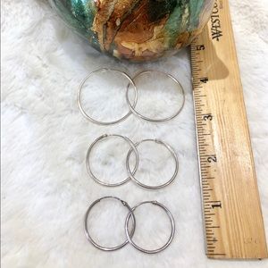 Silver Hoop Earrings